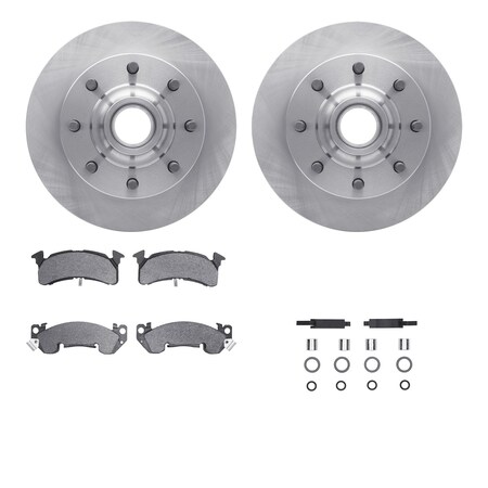 6512-48171, Rotors With 5000 Advanced Brake Pads Includes Hardware